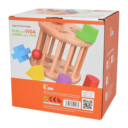 купить Игрушка Viga 54123 Shape Sorting Wheel в Кишинёве 