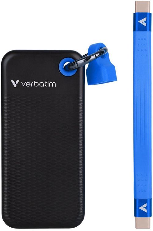 купить Накопители SSD внешние Verbatim VER_32283 M.2 512GB Pocket USB 3.2 Gen 2, Black/Blue в Кишинёве 