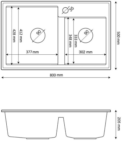 купить Мойка кухонная Granitan HEKTOR, gray в Кишинёве 