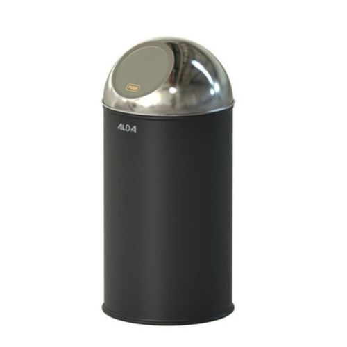 купить Урна для мусора Alda 605 CLEAN WORLD 20L, 52*24cm, metal negru в Кишинёве 