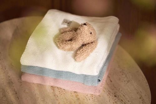 cumpără Set de perne si plapume Jollein 516-522-68030 Paturica Cosy Knit Ivory, 100x150 cm în Chișinău 