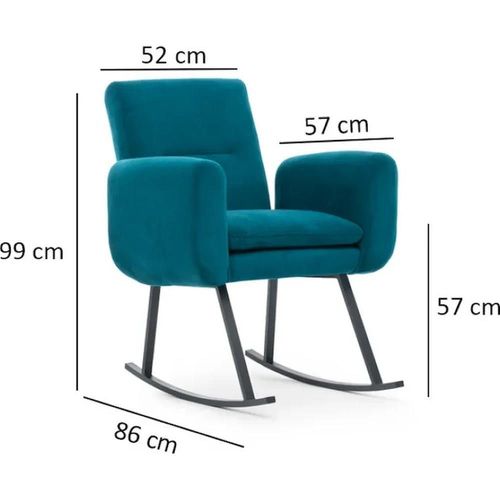 cumpără Fotoliu Trendy Balansoar Kono-Verde Petrol (GTR003719) în Chișinău 