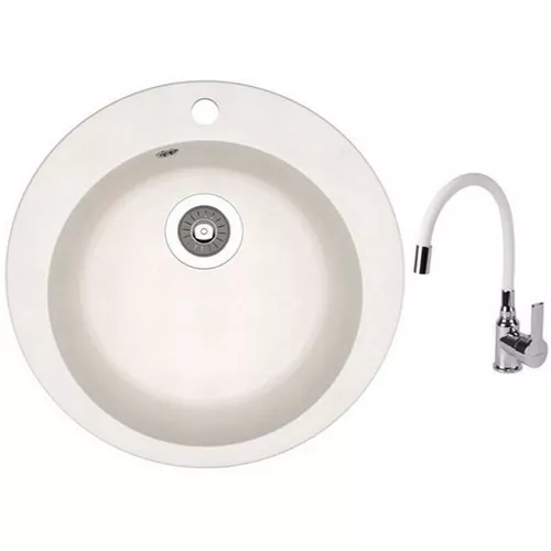 купить Мойка кухонная со смесителем Dr.Gans Gala + SanDonna F9995 alb в Кишинёве 