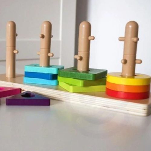 cumpără Puzzle Tooky Toy TK497 Sortator de forme puzzle din lemn, 60602 în Chișinău 