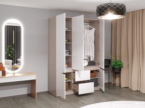 cumpără Dulap Bayro Harmony 1500x2200x550 cu sertare gri piatra în Chișinău 