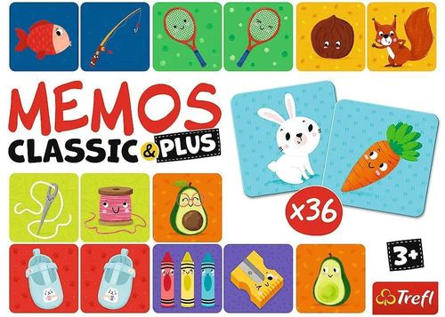 купить Настольная игра Trefl 2272 Game - Memos Classic&plus Logic в Кишинёве 