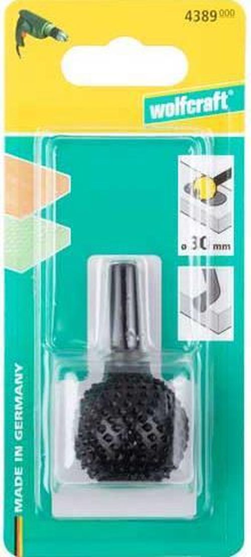 купить Набор головок, бит, насадок Wolfcraft Сферический напильник для дрелей 30 мм 4389000 в Кишинёве 