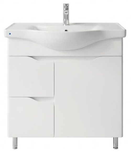 cumpără Dulap pentru lavoar Mashtab 11746 Print cu 2 sertare+usa 80cm Alb în Chișinău 