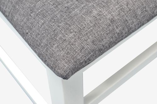 купить Комплект стол и стулья Evelin di Costacurta стол HV-33V White + 6 стульев Gloria White/NV-10WP Grey в Кишинёве 