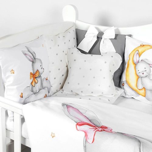 купить Детское постельное белье PernaMea Set lenjerie 8 piese Premium Iepuras gri (PM.105896/3) в Кишинёве 