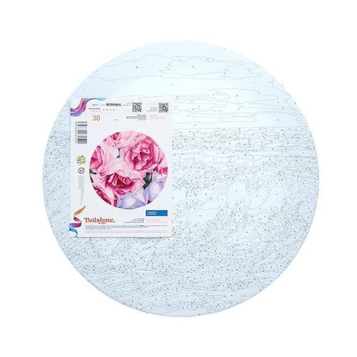 cumpără Tablou pe numere BrushMe RC00075M rotunda d30, Trandafiri roz în Chișinău 