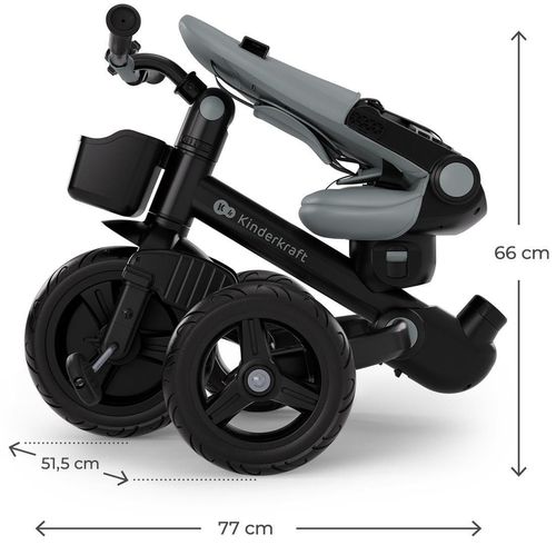 купить Велосипед-коляска KinderKraft KRAVEO02GRY0000 Aveo 2 Plus Grey в Кишинёве 