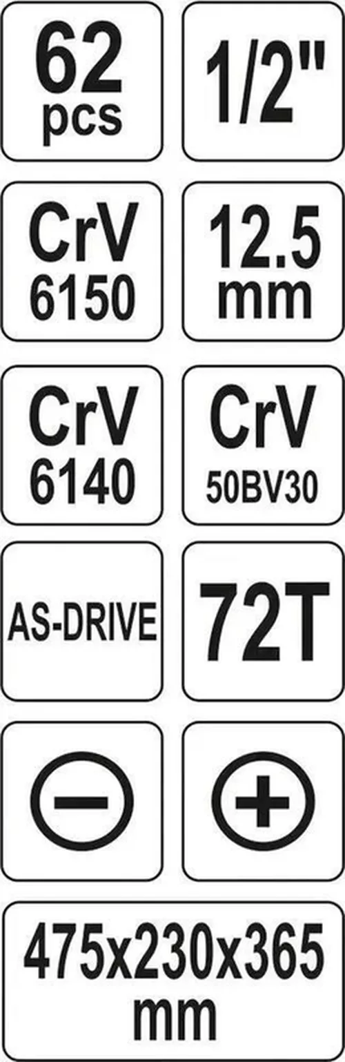 купить Набор ручных инструментов Yato YT3895 в Кишинёве 