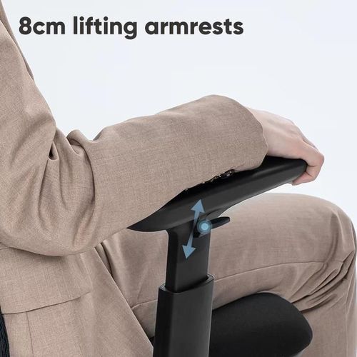 купить Офисное кресло Deli KF230, сетка и обивка, черное в Кишинёве 