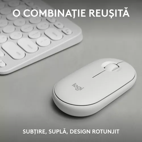 cumpără Tastatură + Mouse Logitech Pebble 2 Combo White în Chișinău 