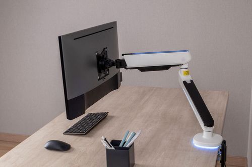 купить Аксессуар для ПК Brateck LDT54-C012L RGB Lighting Gaming Monitor Arm with built-in control, for 1 monitor в Кишинёве 