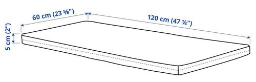 cumpără Lenjerie de pat pentru copii Ikea Pluttig 60x120x5 White în Chișinău 