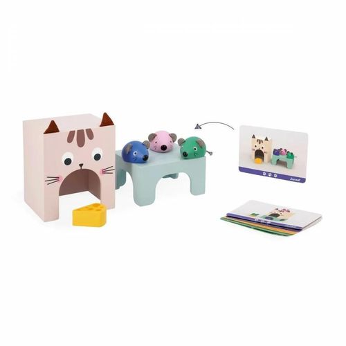 купить Игрушка Janod J05078 Joc Pisica si Soarecele в Кишинёве 