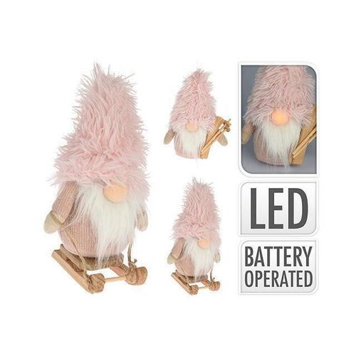 купить Новогодний декор Holland 48978 Фигурка LED Гном в жакете и шапке 23cm в Кишинёве 