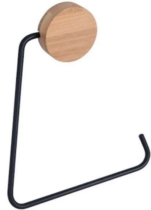 купить Держатель для полотенец Bisk 08118 Inel prosop Plain Plus, bambus в Кишинёве 