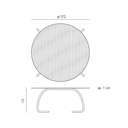 cumpără Masa sticla Nardi LOTO DINNER 170 BIANCO vern. bianco 44453.00.000 (Masa sticla pentru gradina exterior sezlong terasa balcon) în Chișinău 