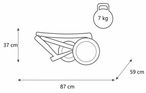 купить Детская коляска Kunert Carucior 2in1 Mata Grey 09C в Кишинёве 