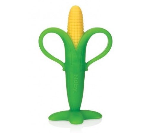 Jucarie dentitie din silicon Nuby Corn 