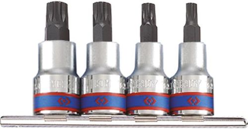 cumpără Set de tubulare, bite, duze King Tony 4126PR набор насадок SPLINE М6-М12 дл.60мм 1/2", 4 пр. în Chișinău 