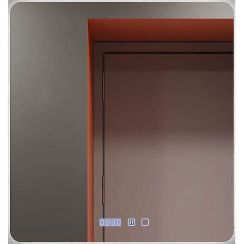 cumpără Oglindă baie Bayro Moon 700x800 LED tactil, neutru, încălzit, ceas, termometru în Chișinău 