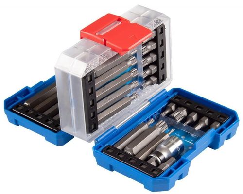 cumpără Set de tubulare, bite, duze King Tony 1041CQ-EB вставки (биты) TORX, HEX, SPLINE 10 мм, 41 пр. în Chișinău 