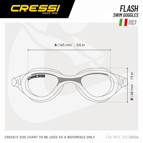 cumpără Accesoriu pentru înot Cressi-Sub Ochelari Inot Flash Grey/Orange Smoked Lenses (De2023581) în Chișinău 