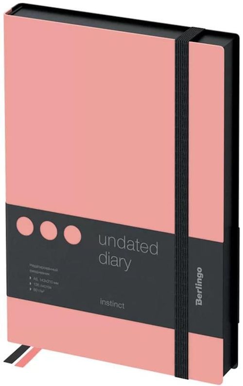 купить Блокнот Berlingo RL299189 Agenda nedatata Instinct A5, 136 foi, roz в Кишинёве 
