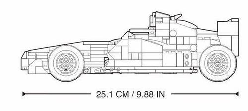 купить Конструктор Sluban B1023 PowerBricks - Automobil F1 (cu radio control) в Кишинёве 