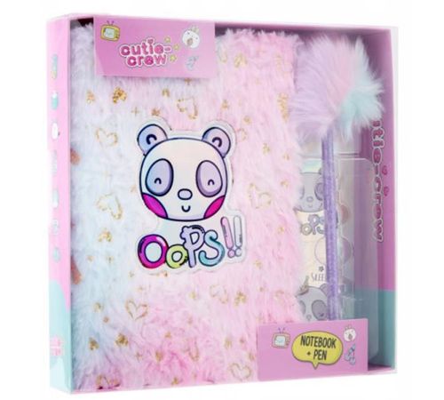 купить Набор для творчества miscellaneous CC60346 Cutie Crew, agenda cu pix puf в Кишинёве 