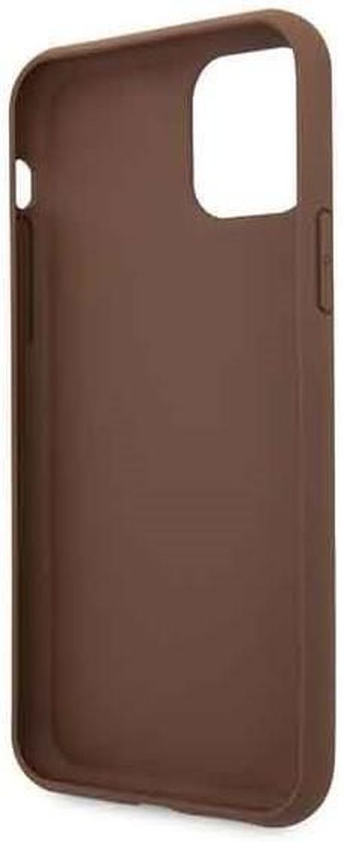 купить Чехол для смартфона CG Mobile GLBR Guess 4G Stripe Cover for iPhone 11 Brown (EU Blister) в Кишинёве 