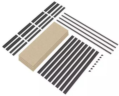 купить Cтеллаж складской Nex Home Raft metalic Titan 1800x1200x400 mm, 4 nivele PAL, antracit в Кишинёве 