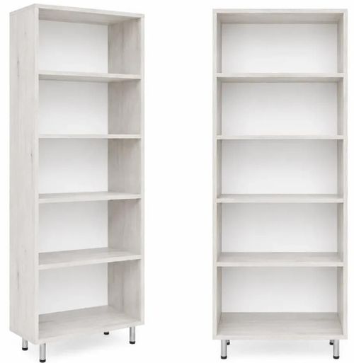 cumpără Dulap Mashtab S12516 Dulap cu rafturi (700x340x1900) Stejar Alb în Chișinău 