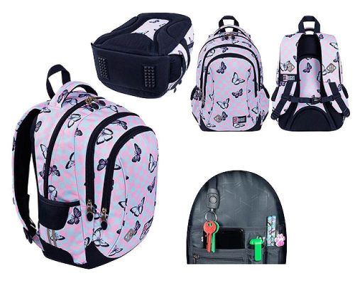 cumpără Rucsac pentru copii St.RIGHT 52914 Chess Butterflies 39x27x17cm în Chișinău 