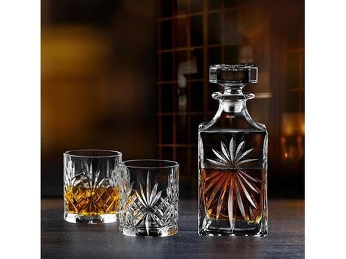 купить Посуда для напитков RCR 26840 Set carafa 850ml si 2 pahare pentru whisky 340ml Melodia в Кишинёве 