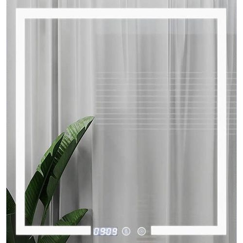 купить Зеркало для ванной Bayro Otto 700x800 LED touch, подогрев, часы, термометр в Кишинёве 