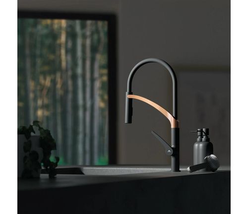 cumpără Bateria bucătărie Rubineta Ultima-50 BK/GD (UL506GD8) în Chișinău 