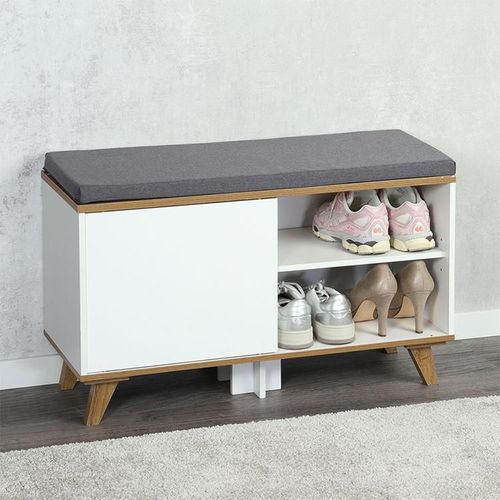 cumpără Raft pentru încălțăminte Kesper 15942 Dulap pantofi alb PAL 77x30x48cm în Chișinău 