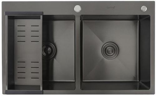 купить Мойка кухонная Gappo GS8350-6 ЧЕРНЫЙ в Кишинёве 
