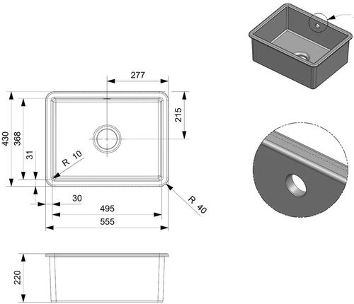 купить Мойка кухонная Reginox R38277 Mataro II в Кишинёве 