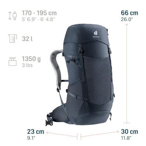 купить Туристический рюкзак Deuter Futura 32 black (3400826 7000 0) в Кишинёве 