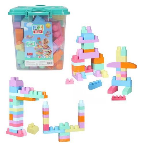 cumpără Set de construcție miscellaneous 2922 Găleată cu blocuri pastel Play Blox, 83 piese în Chișinău 