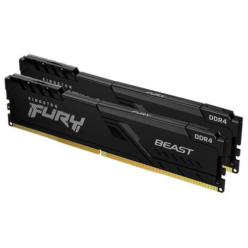 купить Оперативная Память 32GB DDR4 Dual-Channel Kit Kingston HyperX FURY Beast Black KF436C18BBK2/32 32GB (2x16GB) DDR4 PC4-28800 3600MHz CL18, Retail  (memorie/память) в Кишинёве 