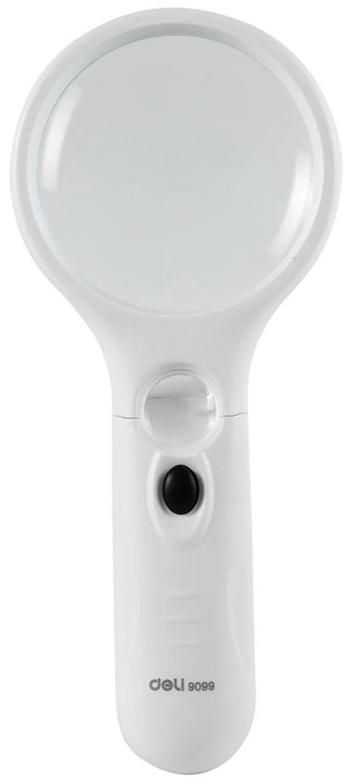 купить Лупа Deli DLE9099 Pro 75mm/2.5x, cu iluminare, blister в Кишинёве 