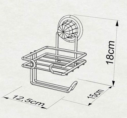 купить Держатель бумаги Teknotel DM275 Suport pentru hârtie igienica, metal chrom в Кишинёве 