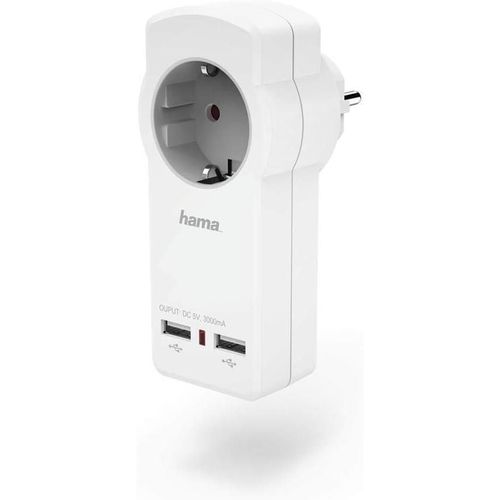 купить Розетка электрическая Hama 183273 USB socket adapter / charger, 3 A, white в Кишинёве 